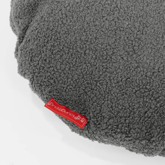 Fundas de Cojín Redondo 50cm - Boucle Gris 02