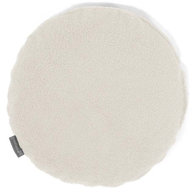 Fundas de Cojín Redondo 50cm - Boucle Marfil 01