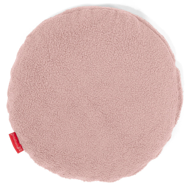Fundas de Cojín Redondo 50cm - Boucle Rosa 01