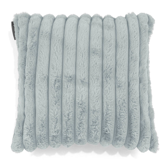 Fundas de Cojín 47 x 47cm - Pana de Felpa Ultra Azul Huevo de Pato 01