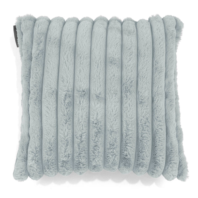 Fundas de Cojín 47 x 47cm - Pana de Felpa Ultra Azul Huevo de Pato 01