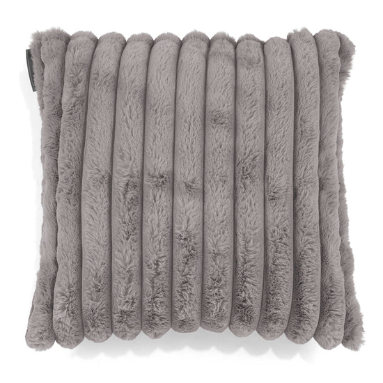 Fundas de Cojín 47 x 47cm - Pana de Felpa Ultra Gris 01