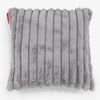 Fundas de Cojín 47 x 47cm - Pana de Felpa Ultra Gris 01