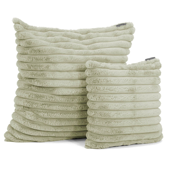 Fundas de Cojín 47 x 47cm - Pana de Felpa Ultra Verde Salvia 02