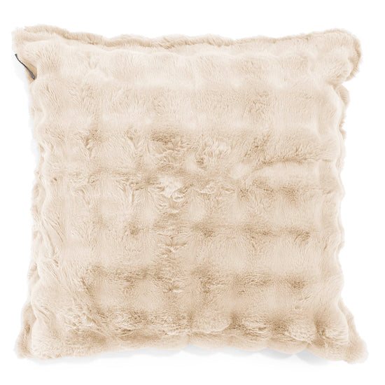 Fundas de Cojín Extra Grande 70 x 70cm - Piel Sintética de Burbuja Crema 01