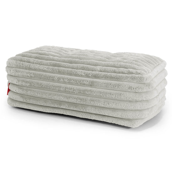 Escabel Gigante - Pana de Felpa Ultra Verde Salvia 01