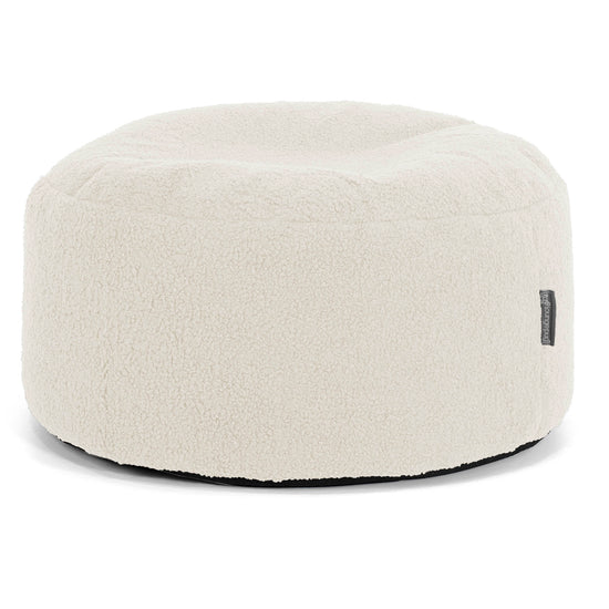 Escabel Gigante Redondo - Boucle Marfil 01