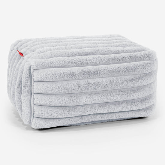 Escabel - Pana de Felpa Ultra Azul Huevo de Pato 01