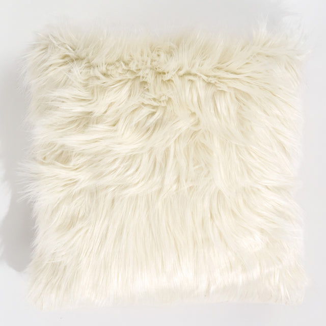 Fundas de Cojín 47 x 47cm - Piel Sintética Mongola Crema 01
