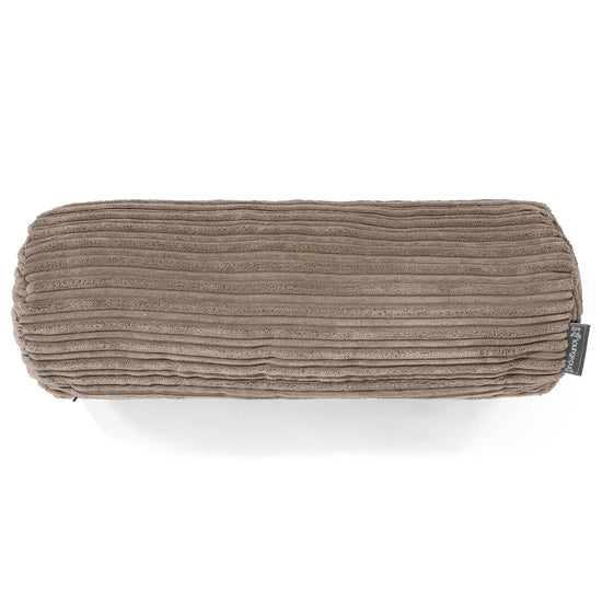 Fundas de Cojín Cilíndrico 20 x 55cm - Pana Clásica Marrón empolvado 02