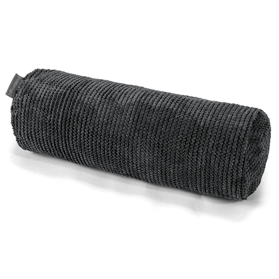 Fundas de Cojín Cilíndrico 20 x 55cm - Pompón Negro 01