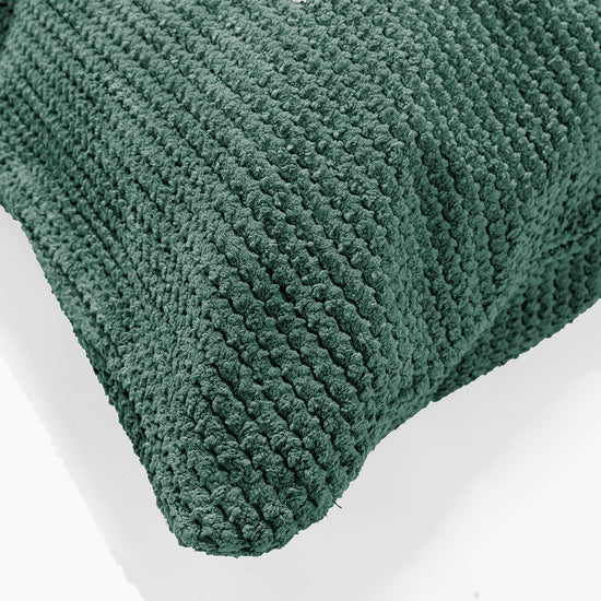 Fundas de Cojín Cilíndrico 20 x 55cm - Pompón Verde Musgo 03