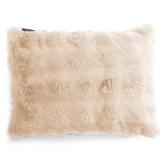Fundas de Cojín Rectangular 35 x 50cm - Piel Sintética de Burbuja Crema 01