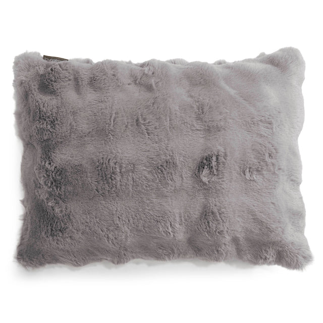 Fundas de Cojín Rectangular 35 x 50cm - Piel Sintética de Burbuja Gris 01
