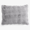 Fundas de Cojín Rectangular 35 x 50cm - Piel Sintética de Burbuja Gris 01