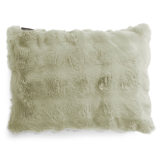 Fundas de Cojín Rectangular 35 x 50cm - Piel Sintética de Burbuja Verde Salvia 01