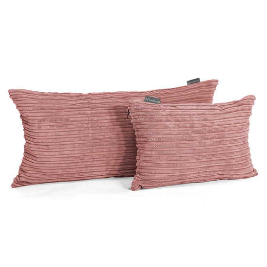 Fundas de Cojín Rectangular Gigante 40 x 70cm - Pana Clásica Durazno 03