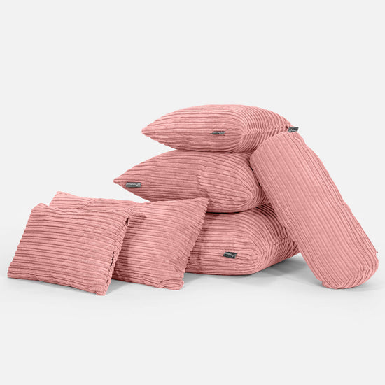 Fundas de Cojín Rectangular Gigante 40 x 70cm - Pana Clásica Durazno 04