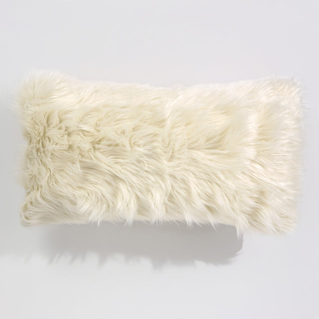 Fundas de Cojín Rectangular Gigante 40 x 70cm - Piel Sintética Mongola Crema 01