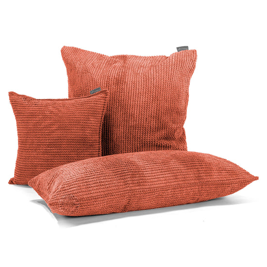 Fundas de Cojín Rectangular Gigante 40 x 70cm - Pompón Naranja Calabaza 03