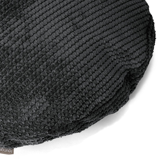 Fundas de Cojín Redondo 50cm - Pompón Negro 02