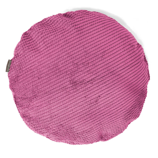 Fundas de Cojín Redondo 50cm - Pompón Rosa 01