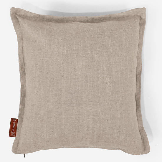 Fundas de Cojín 47 x 47cm - Aspecto de Lino Crema 01