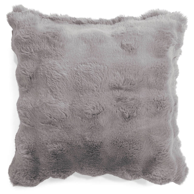 Fundas de Cojín 47 x 47cm - Piel Sintética de Burbuja Gris 01
