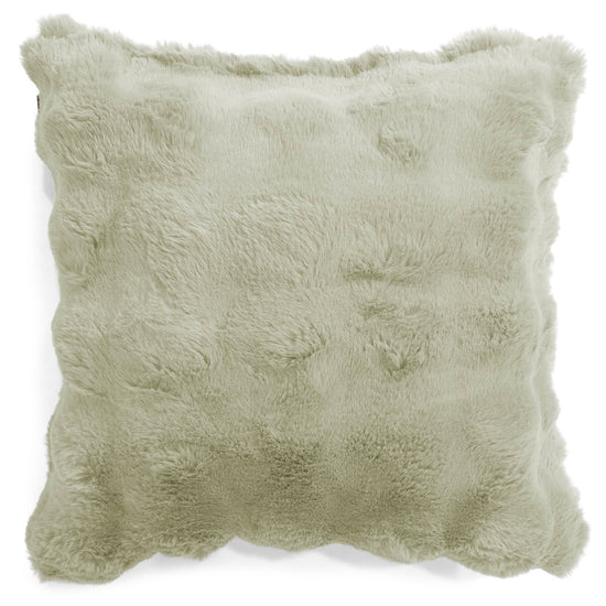 Fundas de Cojín 47 x 47cm - Piel Sintética de Burbuja Verde Salvia 01