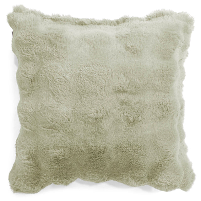 Fundas de Cojín 47 x 47cm - Piel Sintética de Burbuja Verde Salvia 01