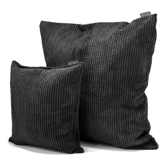 Fundas de Cojín 47 x 47cm - Pompón Negro 02