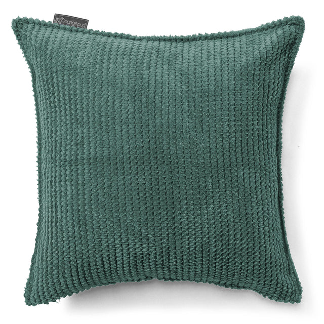 Fundas de Cojín 47 x 47cm - Pana efecto Waffle Verde Musgo 01