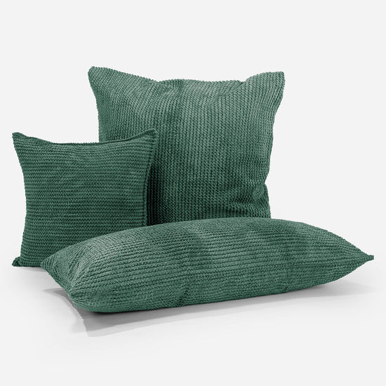 Fundas de Cojín 47 x 47cm - Pompón Verde Musgo 04