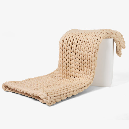 Manta de Peso para Adultos - Punto grueso Gris Pardo 03