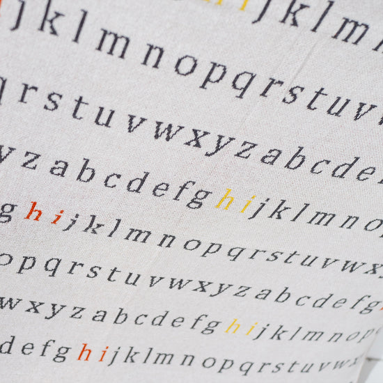 Manta de Sofá - Punto Alfabeto 02