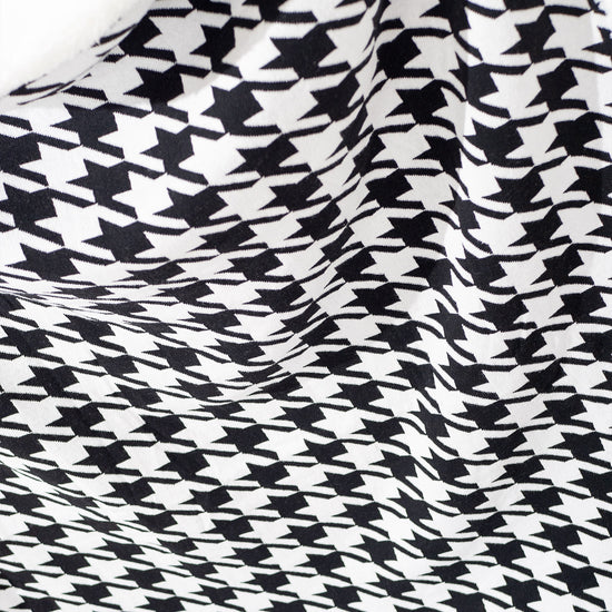 Manta de Sofá - Punto Pata de Gallo Negro 02