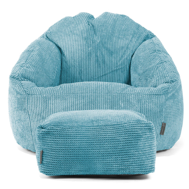 Puf Bubble - Pompón Egeo Azul 02