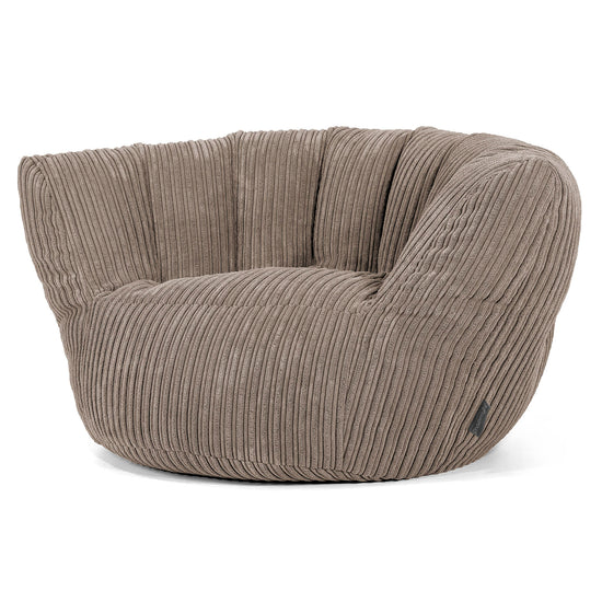 Puf Charles Vintish - Pana Clásica Marrón empolvado 02