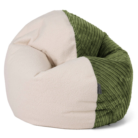 Puf Flexiforma Juniors 2-14 años - Boucle & Pana Clásica Bosque Verde 01