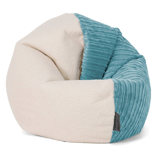 Puf Flexiforma Niños 1-3 años - Boucle & Pana Clásica Egeo Azul 01