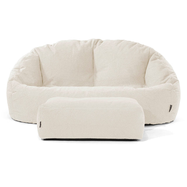 Puf Grande Bubble - Boucle Marfil 02