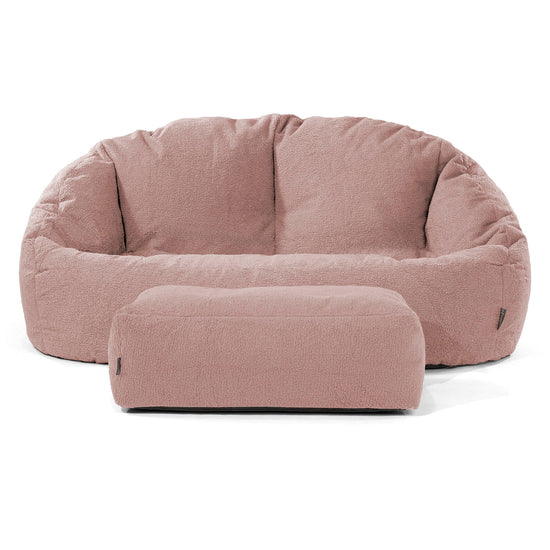 Puf Grande Bubble - Boucle Rosa 02