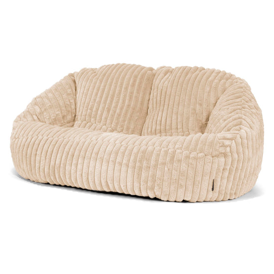 Puf Grande Bubble - Pana de Felpa Ultra Crema 04