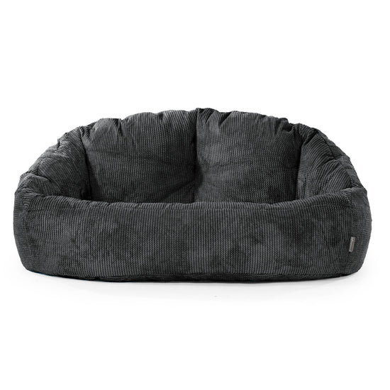 Puf Grande Bubble - Pompón Negro 01