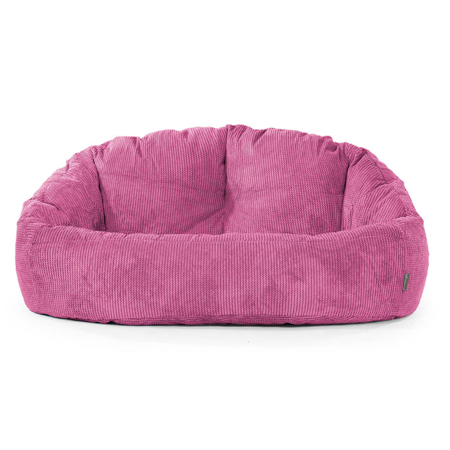 Puf Grande Bubble - Pompón Rosa 01