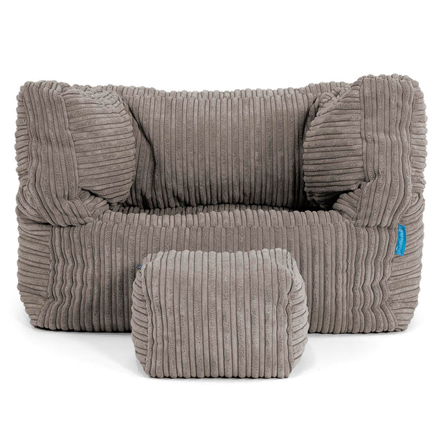 Puf Silla Alberto para Niños 1-5 años - Pana Clásica Grafito 03