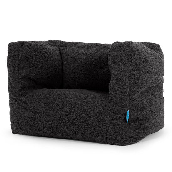 Puf Silla Alberto para Niños 1-5 años - Boucle Grafito 02