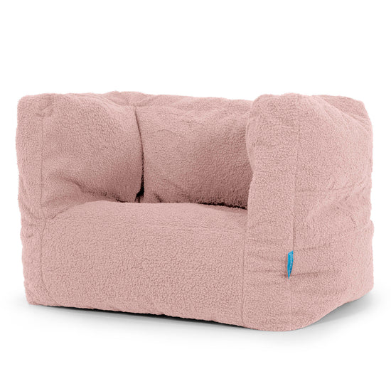 Puf Silla Alberto para Niños 1-5 años - Boucle Rosa 02