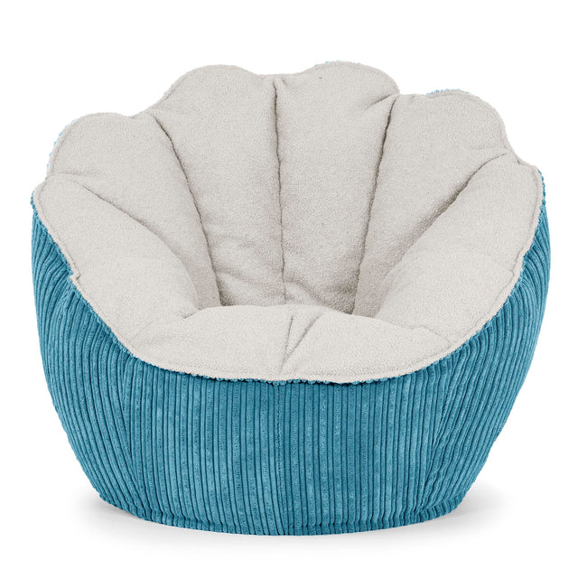 Puf Saco Natalia - Boucle & Pana Clásica Egeo Azul 01