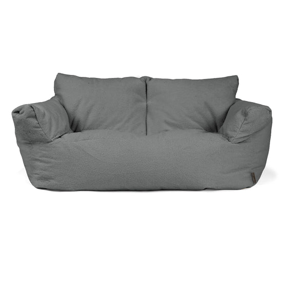 Puf Sofá Josephine - Boucle Gris 01